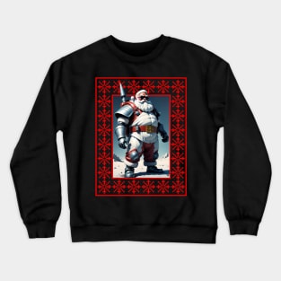 Cool Armed Santa. Ugly Christmas Sweater Crewneck Sweatshirt